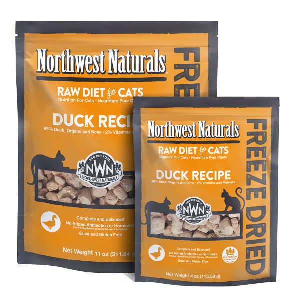 Northwest Naturals Raw Diet For Cats Duck Recipe 冷凍脫水鴨味貓糧 311g